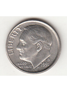 1991 - 10 Cents (Dime) Rame-nickel Dollaro Stati Uniti Roosevelt  Dime FDC
